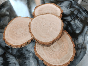 décoration mariage bois et résine