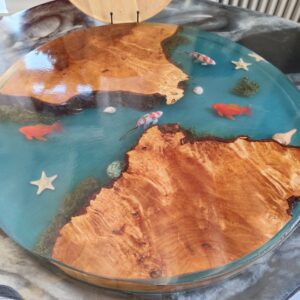 Table basse Carpe Koï